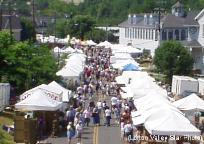 Craft Show tents on Mill Street